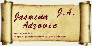 Jasmina Adžović vizit kartica